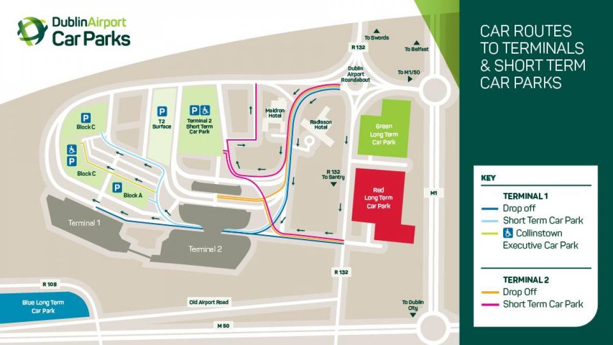 mapa ng Dublin airport terminal 1