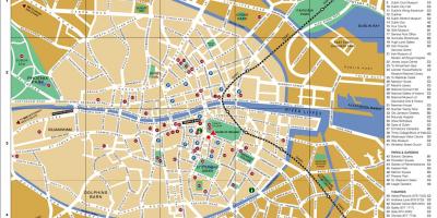 Mapa ng Dublin city centre