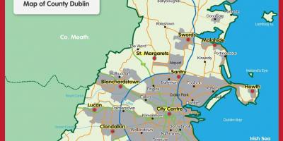 Mapa ng Dublin county