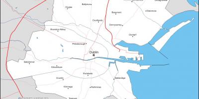 Mapa ng Dublin kapitbahayan