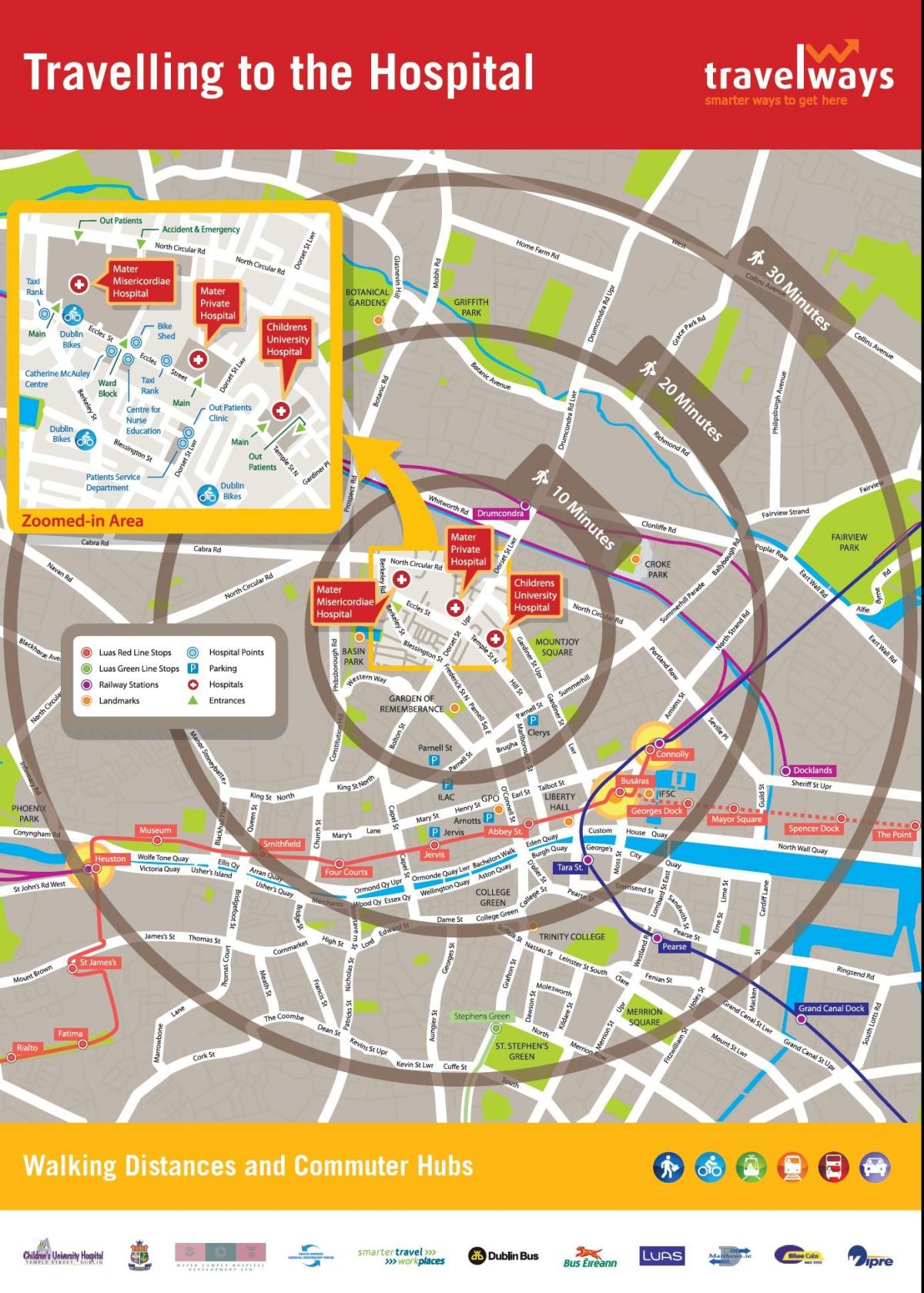 mater ospital Dublin mapa