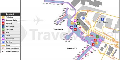 Dublin airport car park mapa